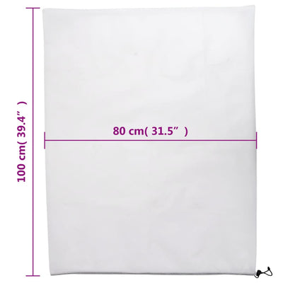 Kasvien fleecepeite kiristysnaruilla Angela 0,8x1 m (4 kpl 70 g/m²)