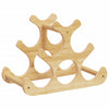 Viinipulloteline Hergan 35x18x25,5cm (6 pullolle, bambu)