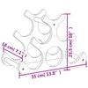 Viinipulloteline 6 pullolle 35x18x25,5 cm bambu