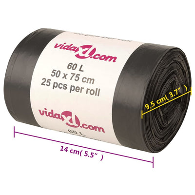 Musta roskapussit Constatina 60 l (250 kpl)