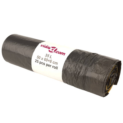 Musta roskapussit kiristysnyöreillä Constatina 35 l (250 kpl)