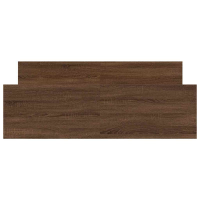 Ruskea tammi sängynrunko päädyillä Cucu 140x200cm