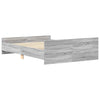 Harmaa sonoma sängynrunko päädyillä Cucu 150x200cm