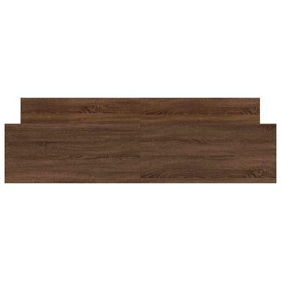 Ruskea tammi sängynrunko päädyillä Cucu 160x200cm