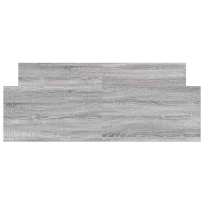 Harmaa sonoma sängynrunko päädyillä Cucu 120x190cm