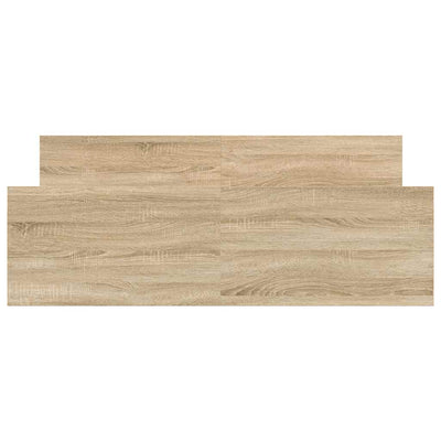 Sonoma-tammi sängynrunko päädyillä Cucu 140x190cm