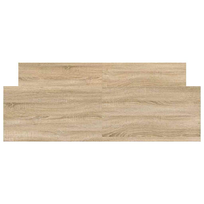 Sonoma-tammi sängynrunko päädyillä Cucu 135x190cm