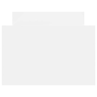 Valkoinen sängynrunko päädyillä Milu 90x190cm