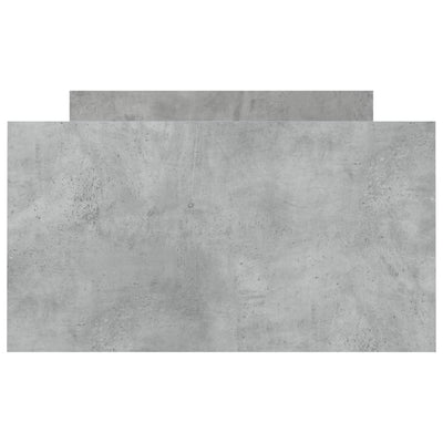 Sängynrunko päädyillä betoninharmaa 90x190 cm
