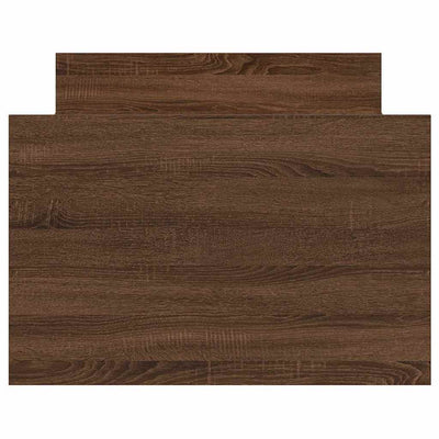 Ruskea tammi sängynrunko päädyillä Milu 75x190cm