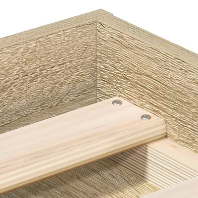 Sonoma-tammi sängynrunko Tisha 90x190cm