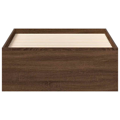 Ruskea tammi sängynrunko Tisha 90x190cm