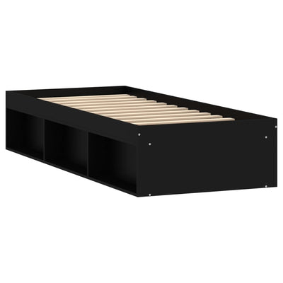 Sängynrunko musta 75x190 cm Small Single