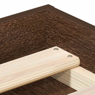 Ruskea tammi sängynrunko Tisha 75x190cm (small single)