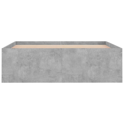 Sängynrunko betoninharmaa 120x200 cm