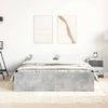 Betoninharmaa sängynrunko Tisha 160x200cm