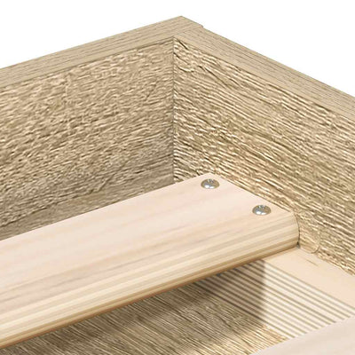 Sonoma-tammi sängynrunko Tisha 180x200cm (super king size)