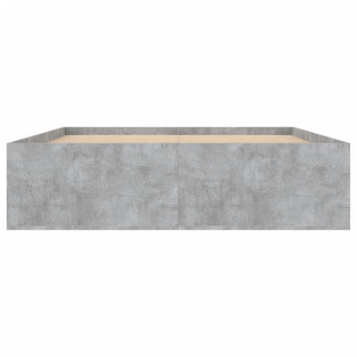 Sängynrunko betoninharmaa 135x190 cm Double