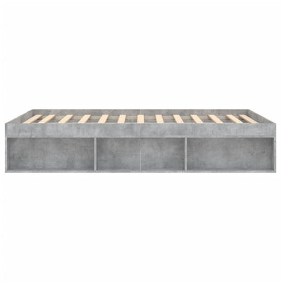 Sängynrunko betoninharmaa 135x190 cm Double