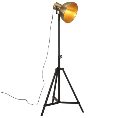 Lattialamppu 25 W antiikkimessinki 61x61x90/150 cm E27