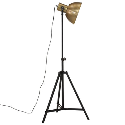 Lattialamppu 25 W antiikkimessinki 61x61x90/150 cm E27