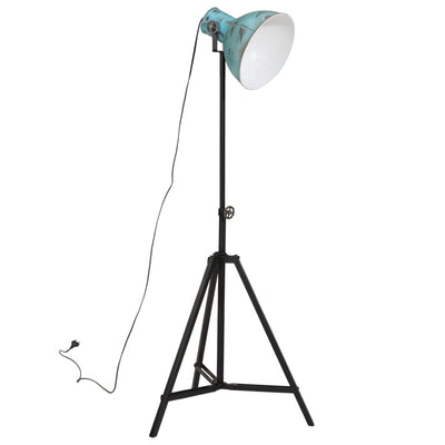 Lattialamppu 25 W vanhennettu sininen 61x61x90/150 cm E27
