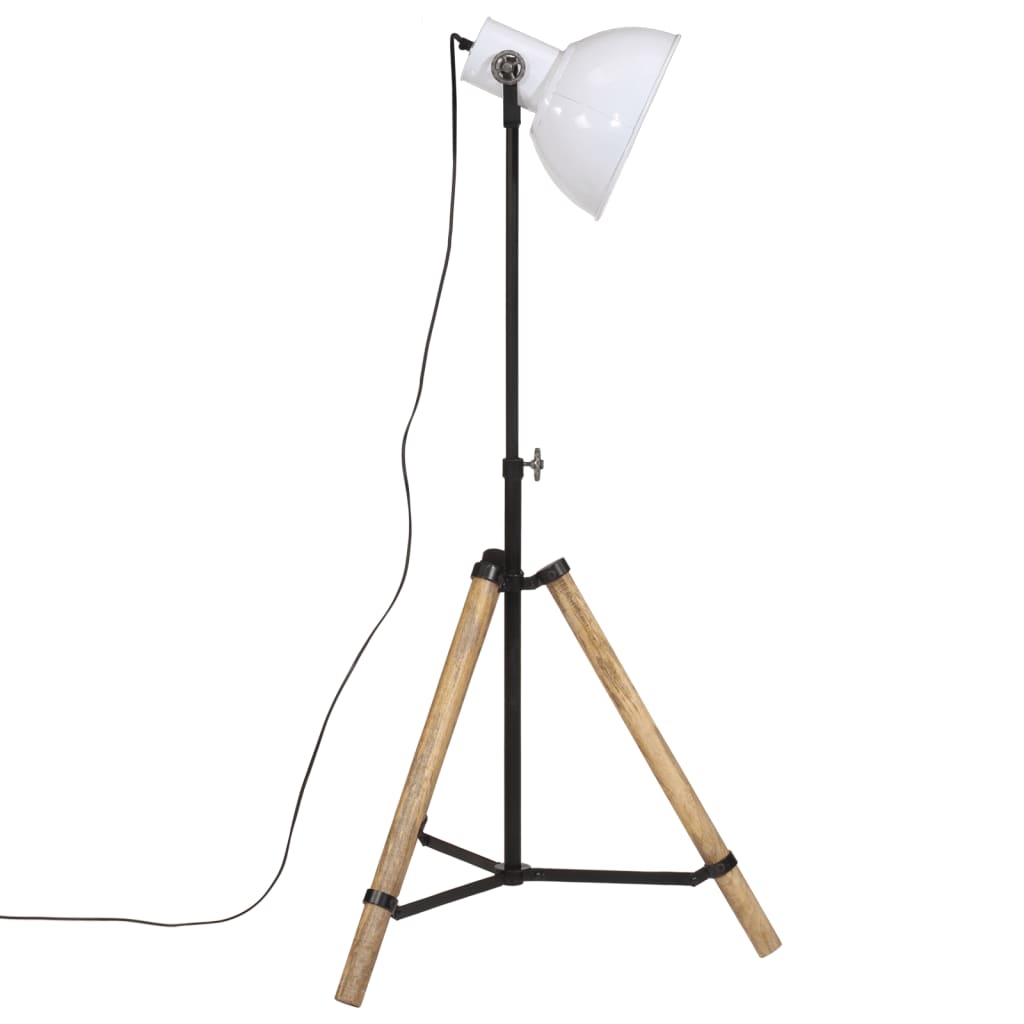 Valkoinen lattialamppu Oswald 75x75x90-150cm (25 w, e27)