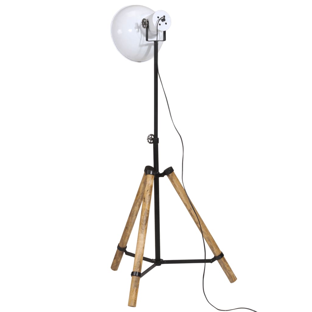 Valkoinen lattialamppu Oswald 75x75x90-150cm (25 w, e27)