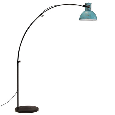 Lattialamppu 25 W vanhennettu sininen 150 cm E27