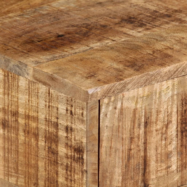 Seinäkiinnitettävä yöpöytä 40x30x13,5 cm täysi mangopuu