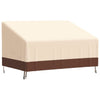 2-istuttava Penkinsuoja beige 137x97x48/74 cm 600D Oxford