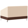 2-istuttava Penkinsuoja beige 137x97x48/74 cm 600D Oxford