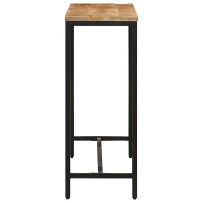 Konsolipöytä 110x30x75 cm täysi karkea mangopuu ja rauta