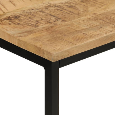 Konsolipöytä 110x30x75 cm täysi karkea mangopuu ja rauta