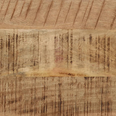 Konsolipöytä 110x30x75 cm täysi karkea mangopuu ja rauta