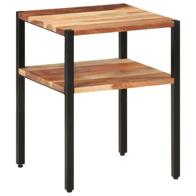 Sivupöytä Imrea 35x35x45cm (akasiapuu ja rauta)