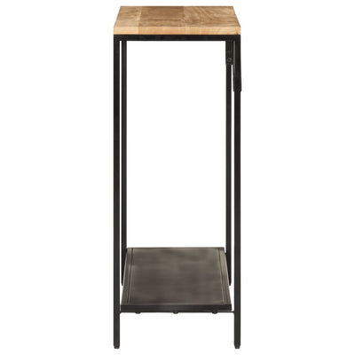 Konsolipöytä 90x30x75 cm täysi karkea mangopuu ja rauta