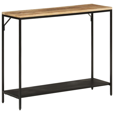 Konsolipöytä Ulpel 90x30x75cm (karkea mangopuu ja rauta)