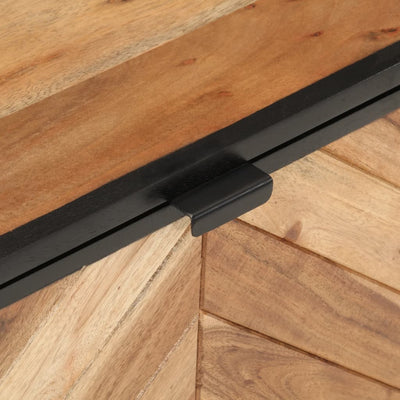 Säilytyslaatikko Ardeal 60x30x30cm (akasiapuu ja rauta)