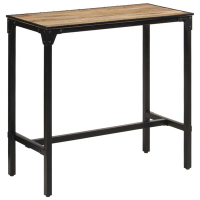 Baaripöytä 110x55x107 cm täysi karkea mangopuu