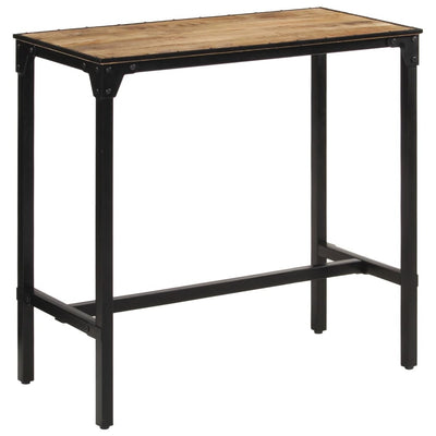 Baaripöytä 110x55x107 cm täysi karkea mangopuu