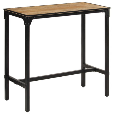 Baaripöytä 110x55x107 cm täysi karkea mangopuu