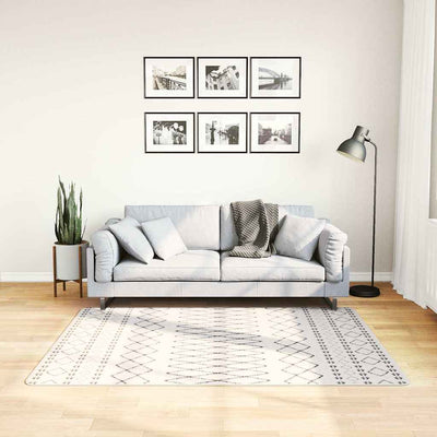 Mustavalkoinen matto pestävä Ifte 120x170cm (liukumaton)