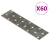 Reikälevyt 60 kpl 2 mm 160x40 mm galvanoitu teräs