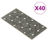Reikälevyt 40 kpl 2 mm 120x60 mm galvanoitu teräs
