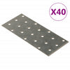Reikälevyt 40 kpl 2 mm 140x60 mm galvanoitu teräs