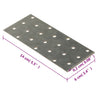 Reikälevyt 40 kpl 2 mm 140x60 mm galvanoitu teräs