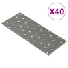 Reikälevyt 40 kpl 2 mm 200x80 mm galvanoitu teräs