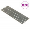 Reikälevyt 20 kpl 2 mm 240x80 mm galvanoitu teräs