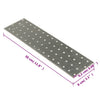 Reikälevyt 20 kpl 2 mm 300x80 mm galvanoitu teräs